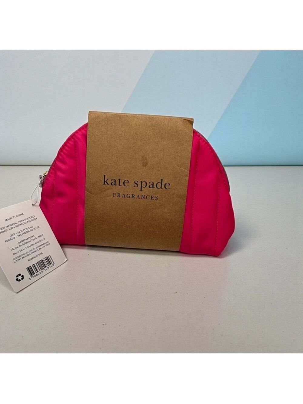 Kate Spade Pink Fragrances Cosmetic Bag NWT
